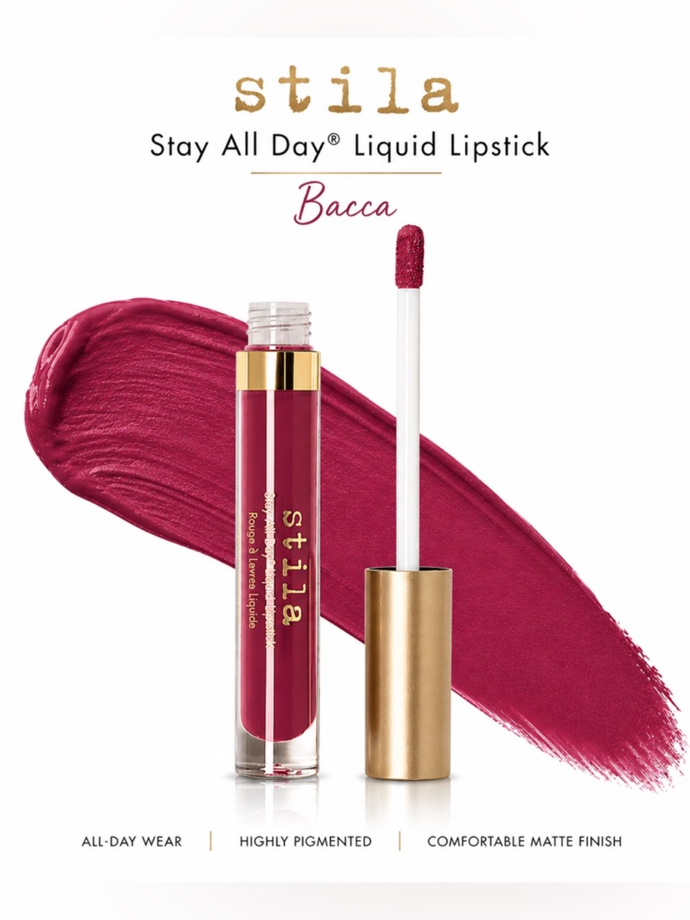 NIB Stila Stay All Day Liquid Lipstick - Bacca